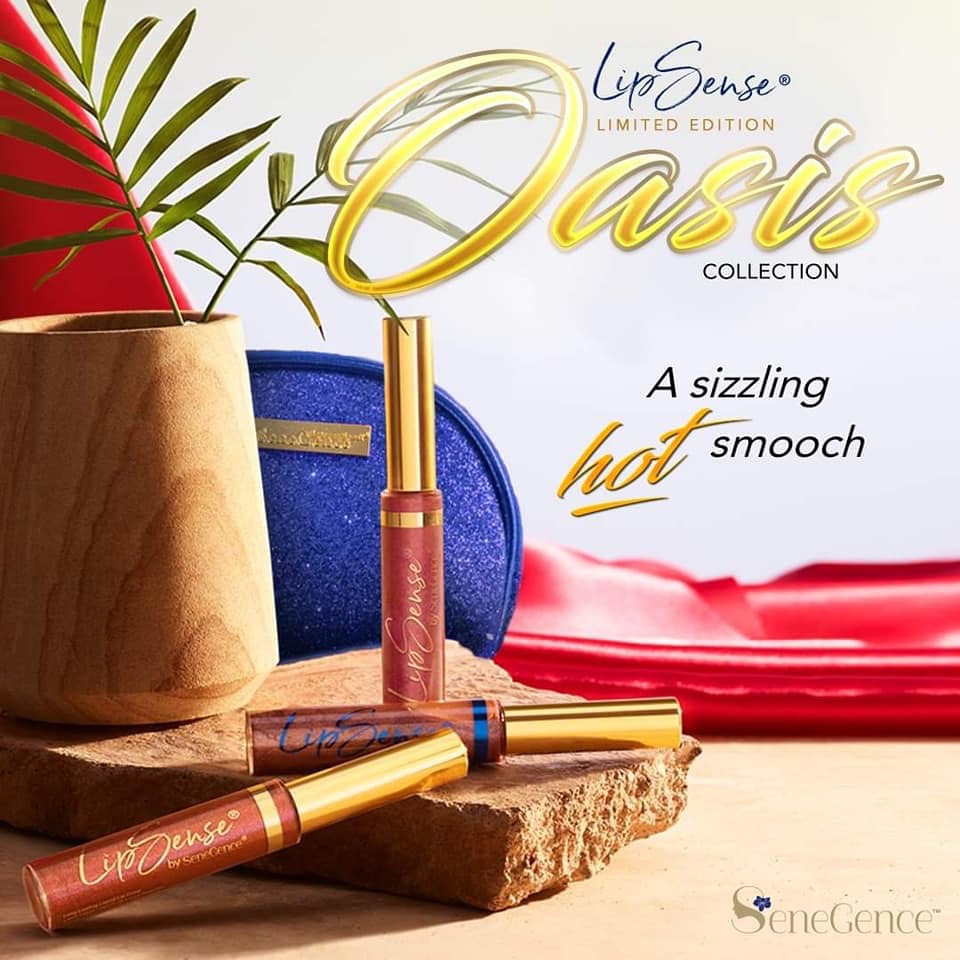 LipSense. Limited Edition. Oasis Collection. A sizzling hot smooch.